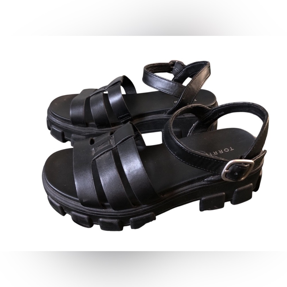 Torrid Black Chunky Sandals